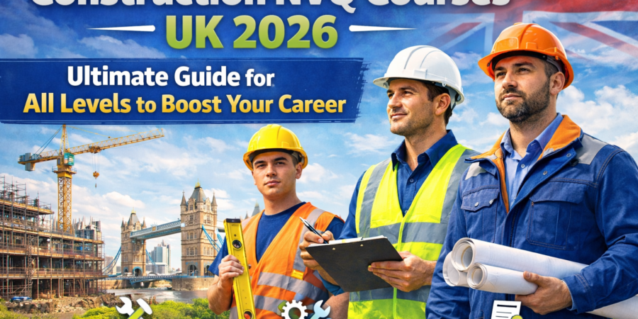 Construction NVQ Courses UK 2026 training workers on site