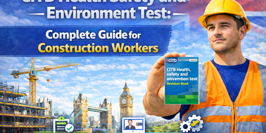 CITB Health Safety and Environment Test candidate preparing for construction safety exam