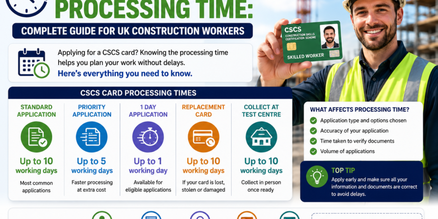 CSCS Card Processing Time guide for UK construction workers