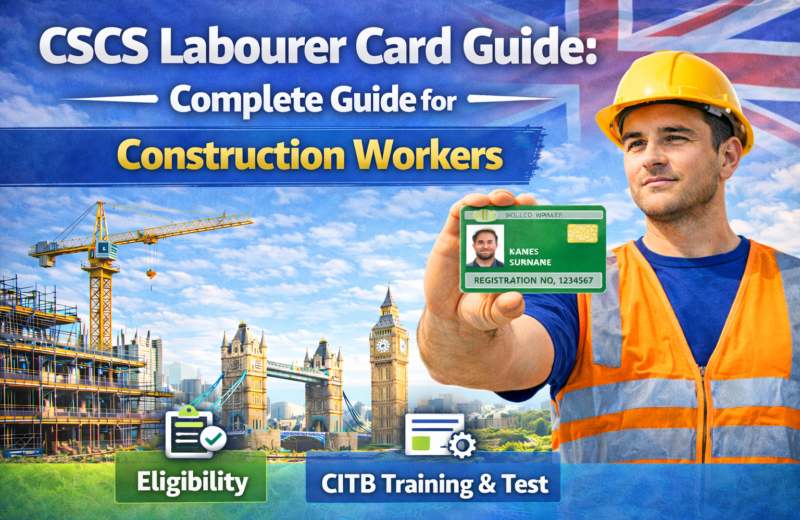 CSCS Labourer Card Guide construction worker wearing PPE on site