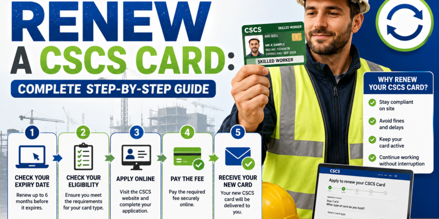 How to Renew a CSCS Card construction worker renewing CSCS card online