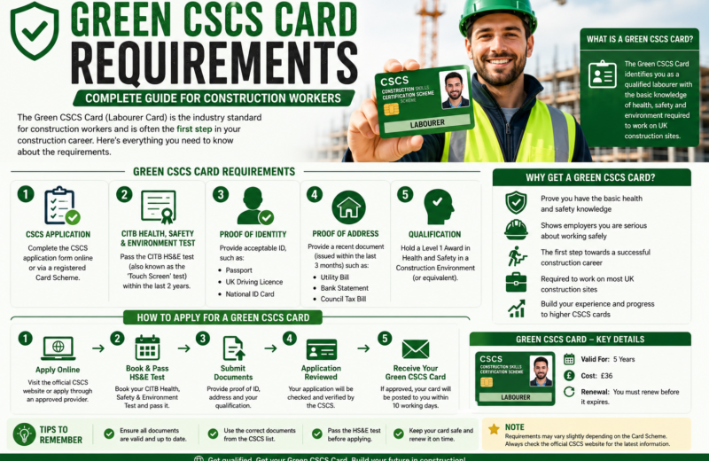 Green CSCS Card Requirements