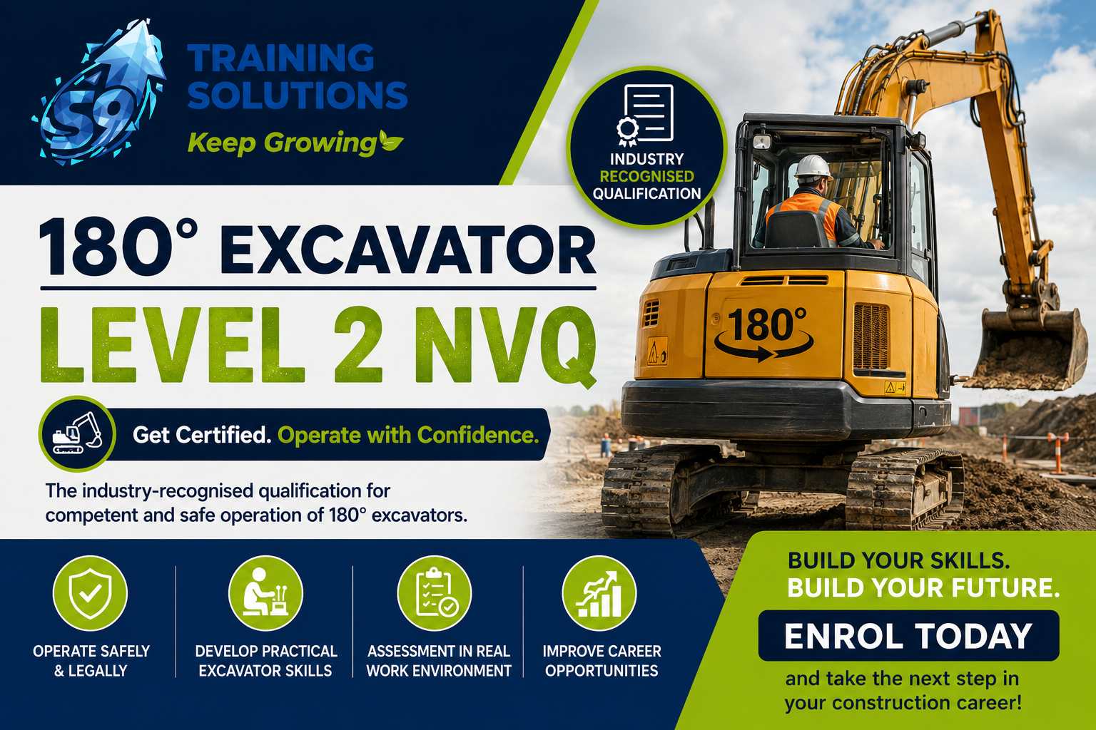 180 Degree Excavator Level 2 NVQ