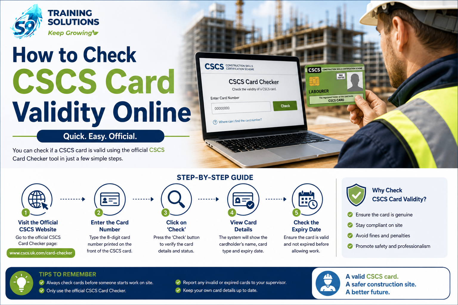 Check CSCS Card Validity Online