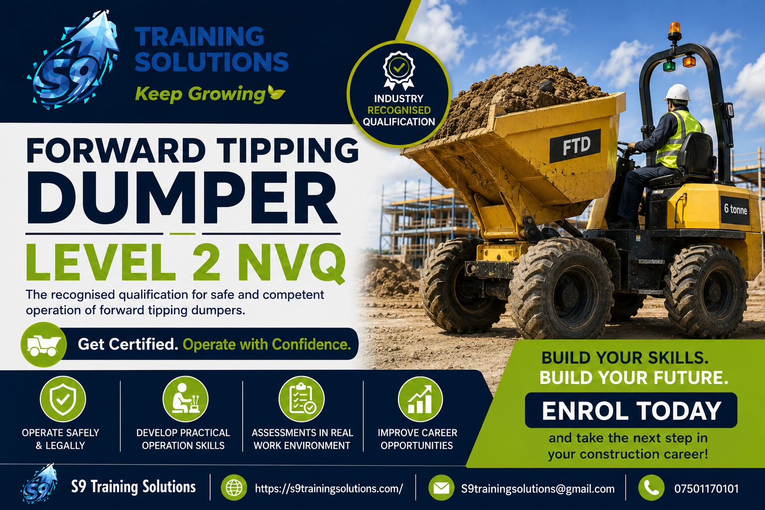 Forward Tipping Dumper Level 2 NVQ