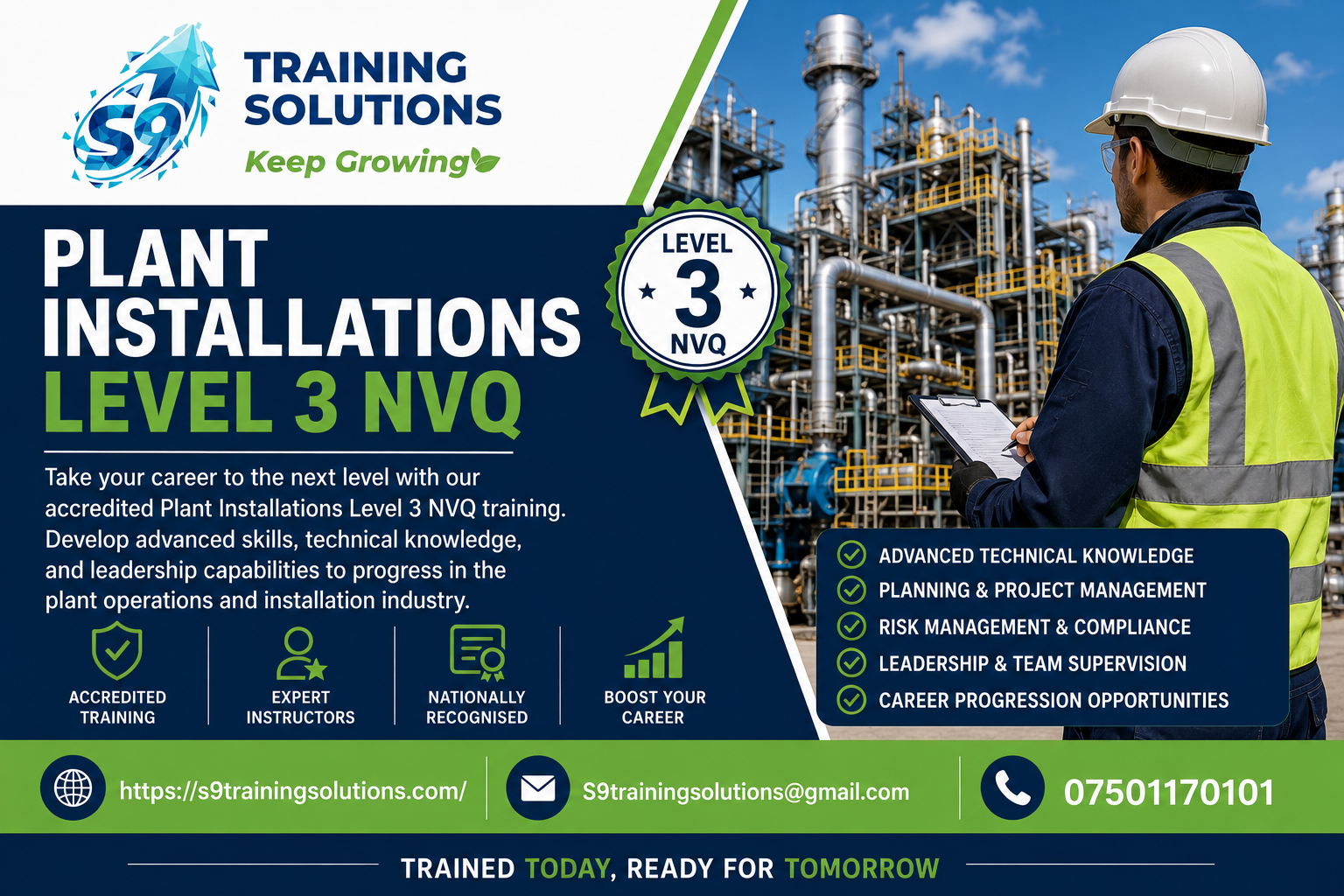 Plant Installations Level 3 NVQ