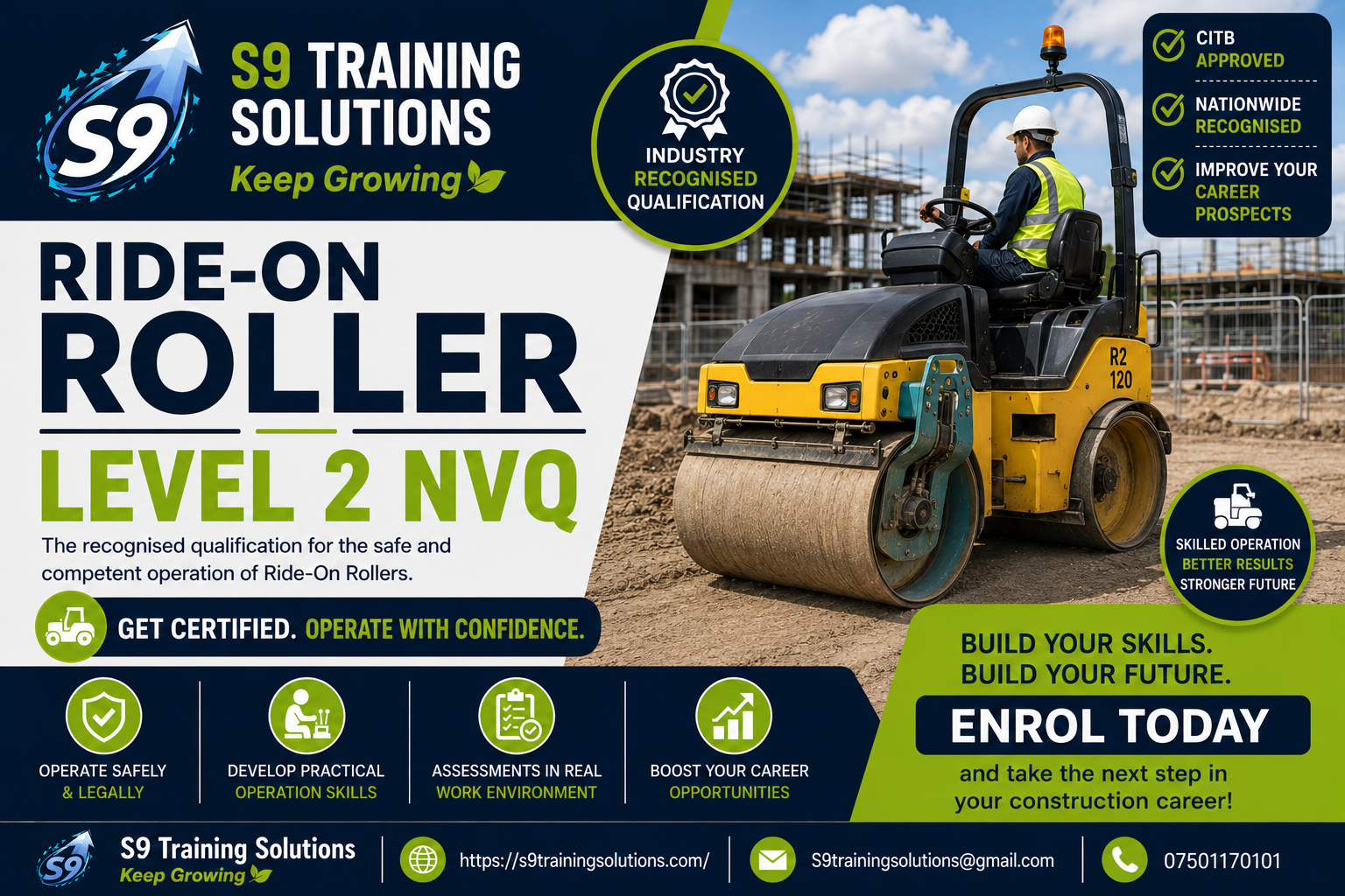 Ride-On Roller Level 2 NVQ