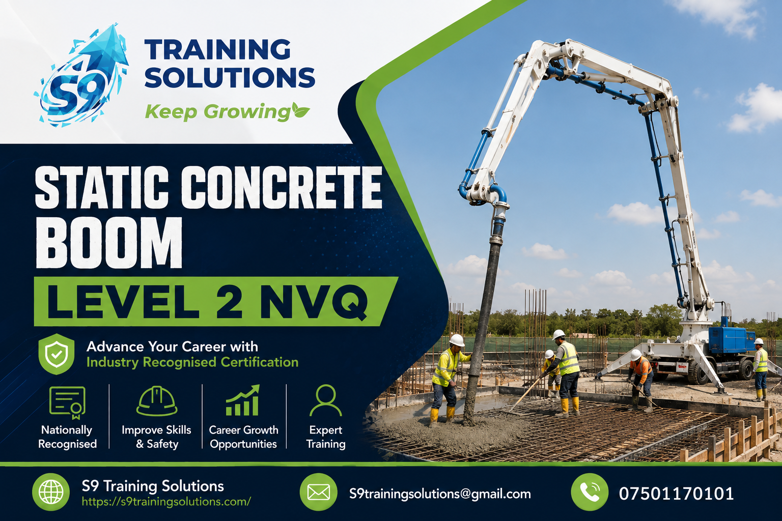 Static Concrete Boom Level 2 NVQ
